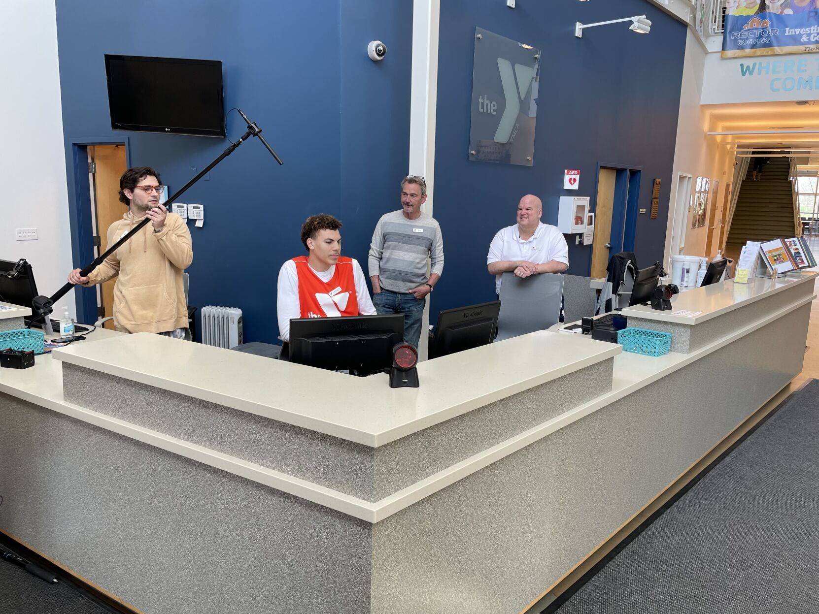 Coleman Hawkins at YMCA front desk
